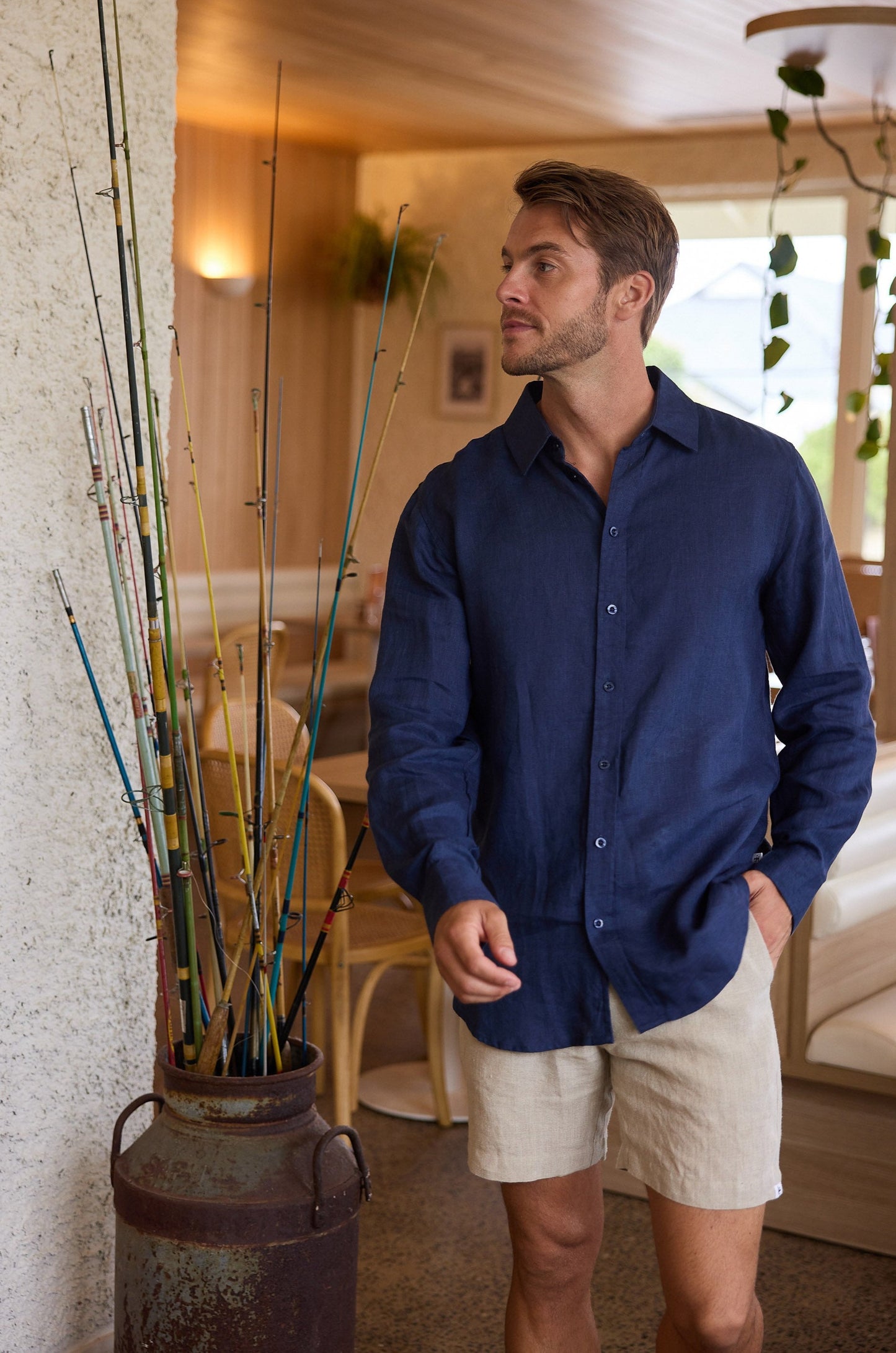 Cornell Short - Natural Linen