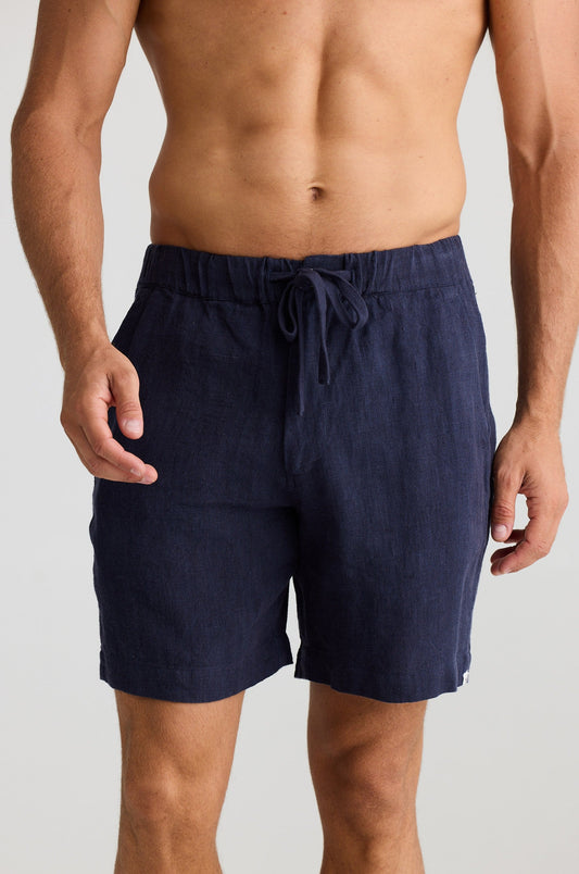 Cornell Short - Navy Linen