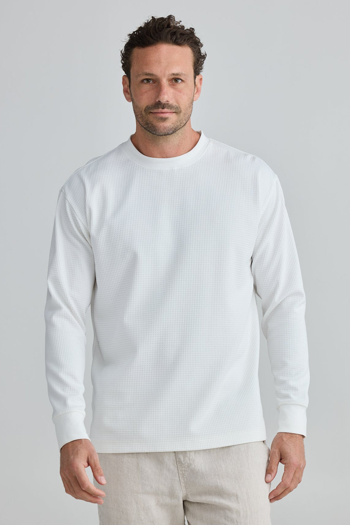 Yale Long Sleeve Top - White