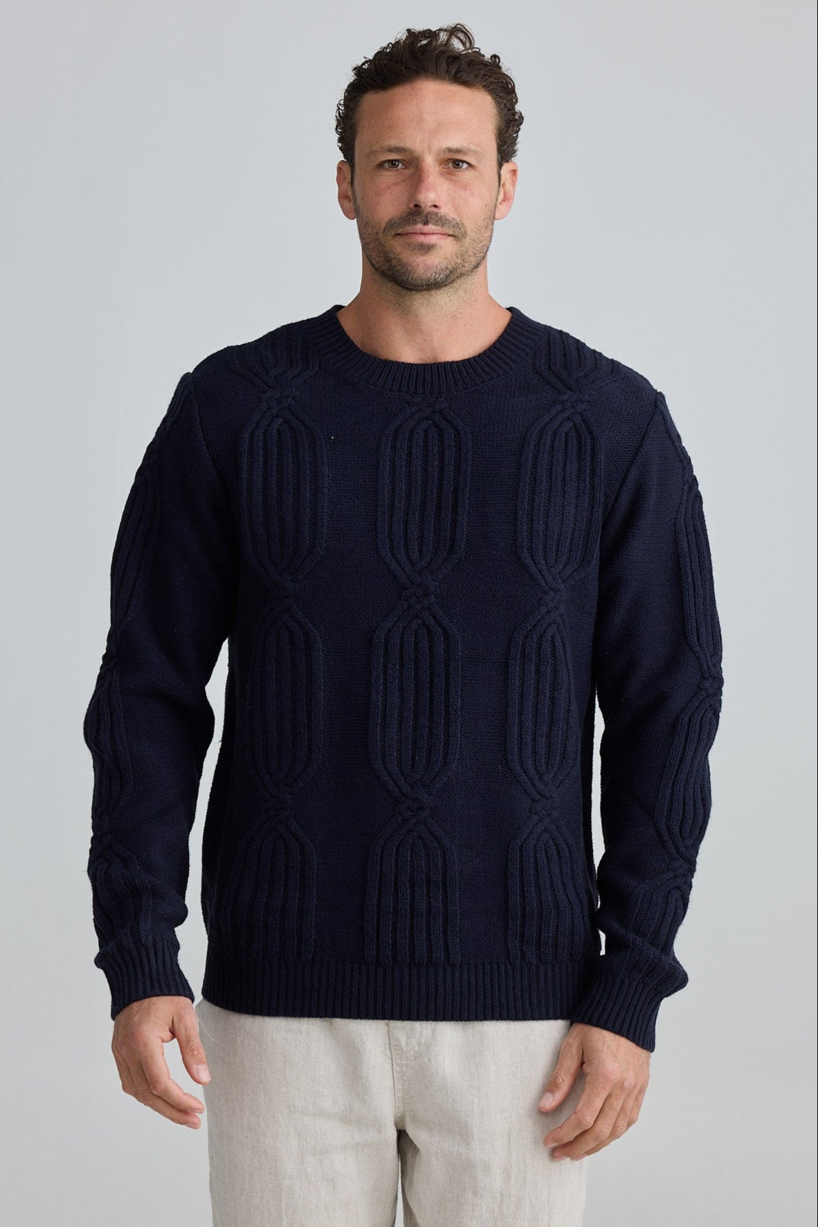 Oxford Knit - Navy