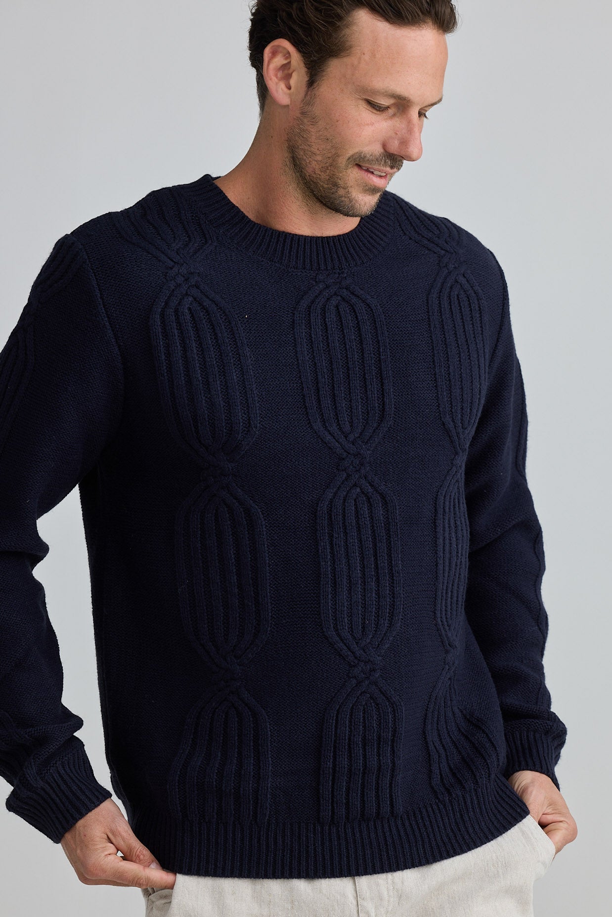 Oxford Knit - Navy