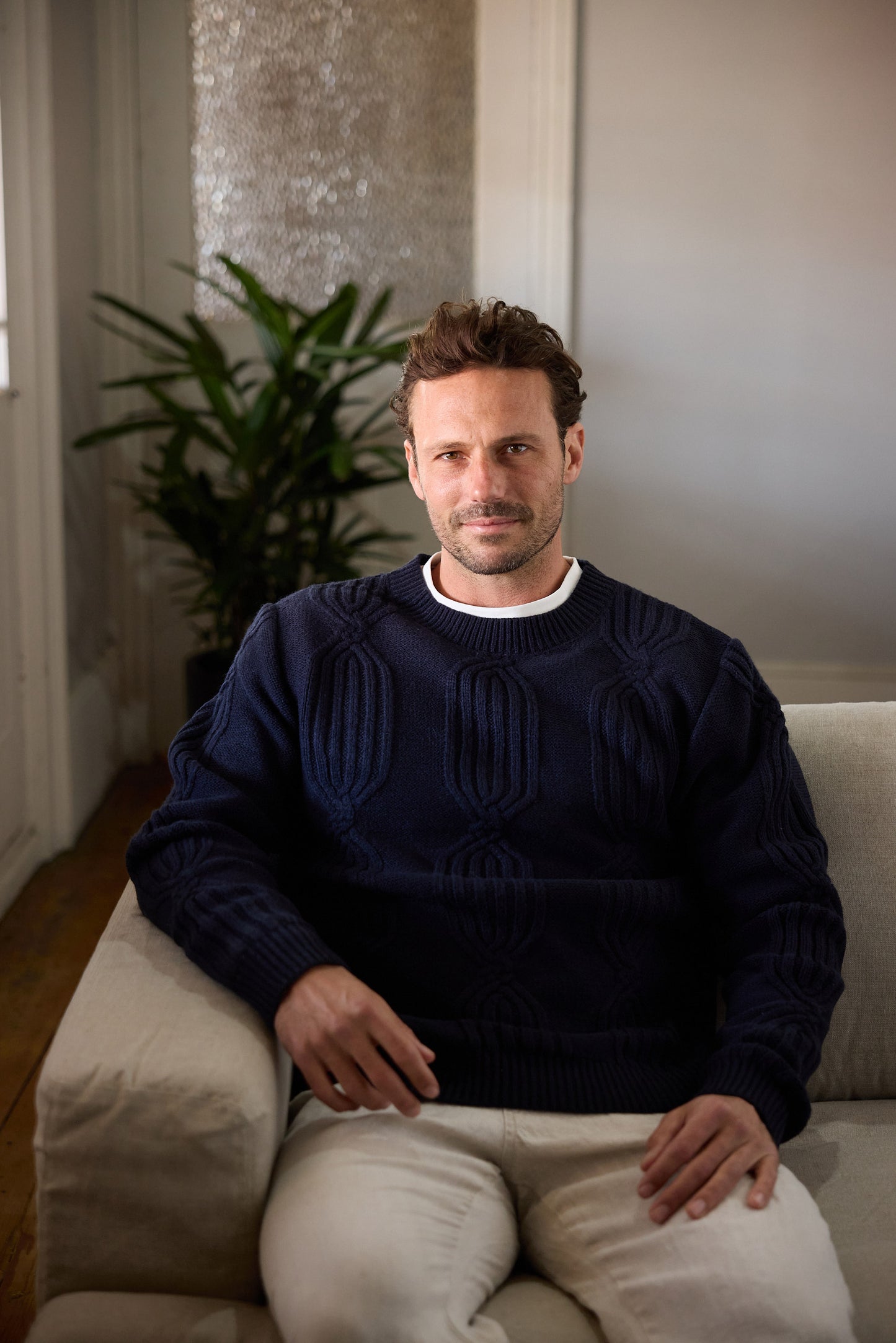 Oxford Knit - Navy