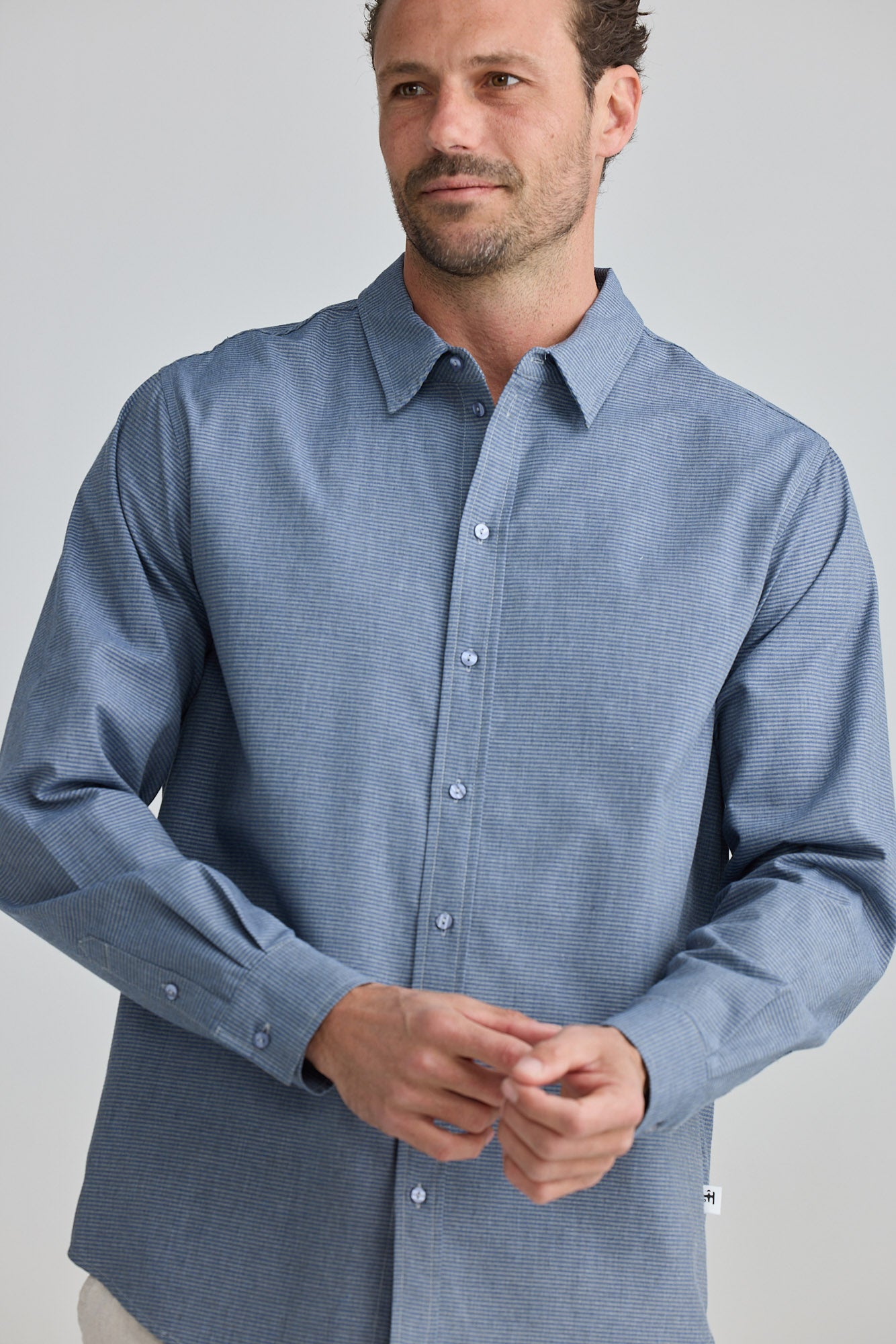Oxford Shirt - Denim Stripe
