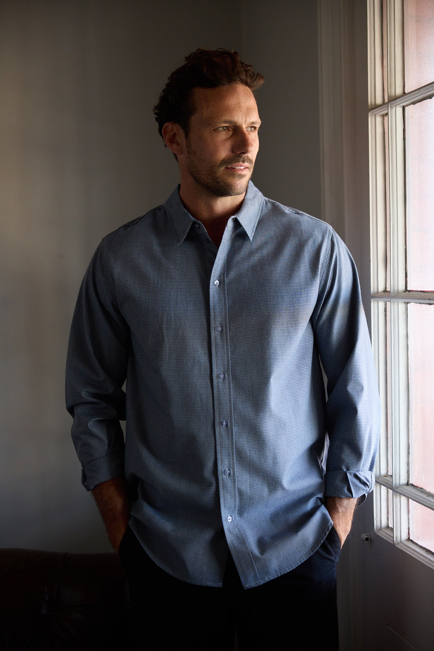 Oxford Shirt - Denim Stripe