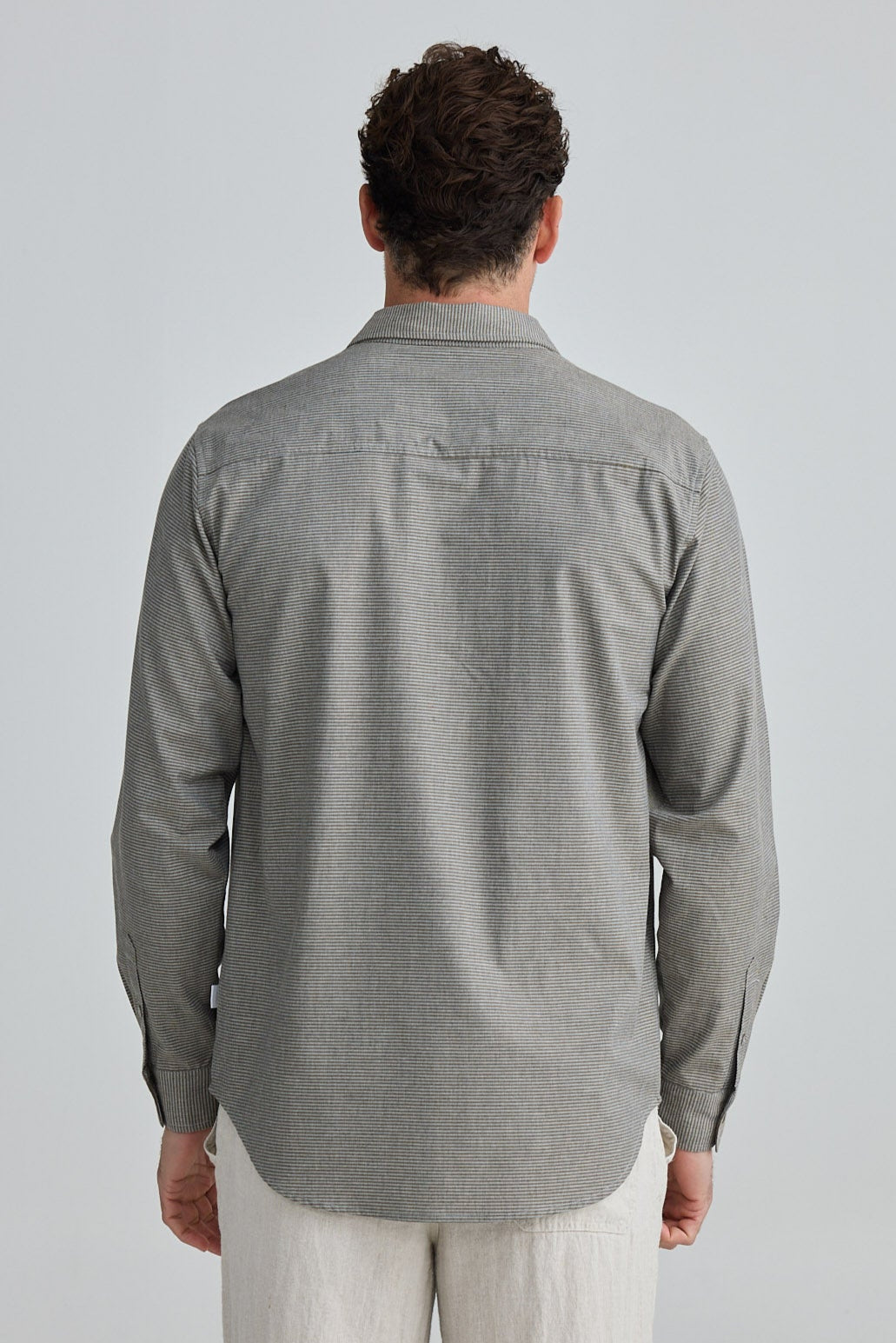 Oxford Shirt - Khaki Stripe