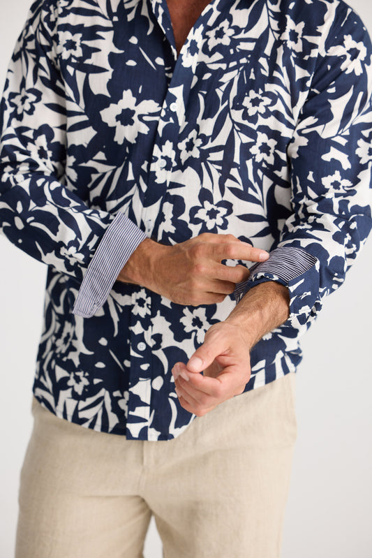 Oxford Shirt - Navy Sunburn