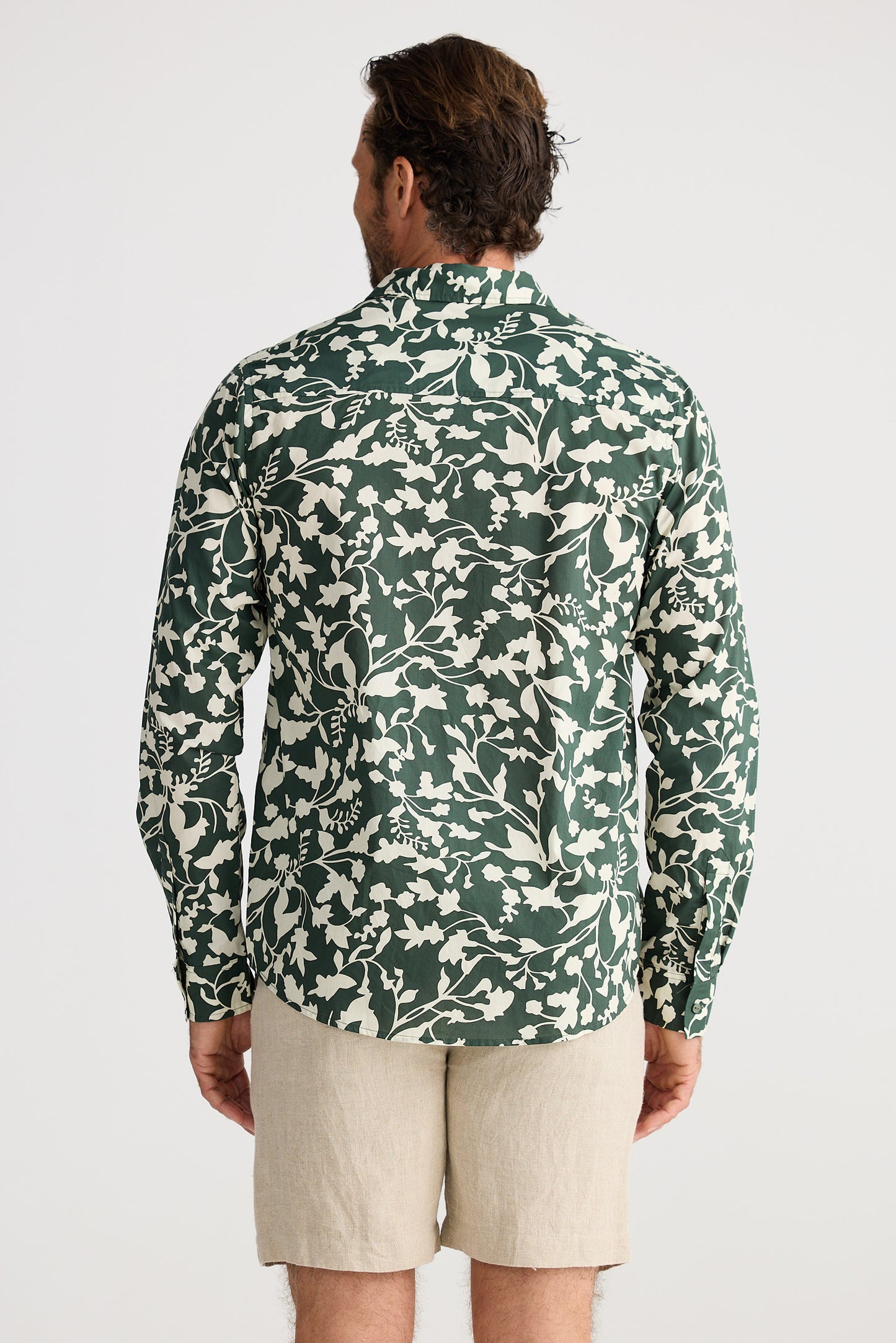 Oxford Shirt - Green Floral